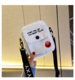 2025 New Japanese-Style Canvas Crossbody Bag Cartoon Cute Female Student Shoulder Small Bag Trendy Versatile Phone Bag - Image 3