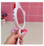 Cartoon Kt Cat Handheld Mirror Girl Heart Handle Mirror Cat Makeup Mirror Portable Makeup Mirror Wholesale High Definition Simple - Image 5