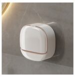 New Soap Box Bathroom Home Wall-Mounted Punch-Free Drain Soap Box Sponge Bathroom Storage Rack Soap Rack - Image 2