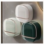 New Soap Box Bathroom Home Wall-Mounted Punch-Free Drain Soap Box Sponge Bathroom Storage Rack Soap Rack