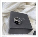 Watch, one size dial, fashionable design ring, light luxury style, on index finger, simple and elegant design - Image 4