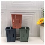 Wholesale Linyi Department Store Plastic Square Storage Basket Pen Storage Basket Household Eyebrow Pen Storage Basket Office Storage Basket