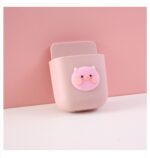 Cute cartoon remote control storage box bedside mobile phone hanger stationery makeup brush wall hanging rack wholesale - Image 3