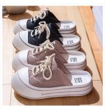 Baotou Slippers Women's Summer 2025 New Style Outfit Ins Fashionable Lace-up Thick Bottom Non-slip Cave Sandals